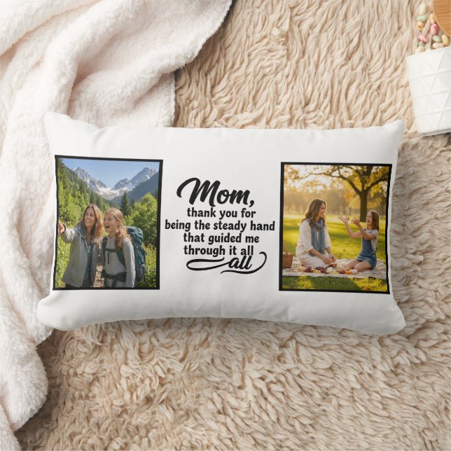 Coussin Rectangle Maman Main Stable M'a Guidé Écriture Manuscrite 2  (Couverture)
