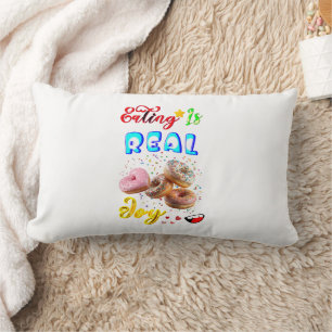 Coussin Rectangle Manger du Polyester Est une Joie Réelle