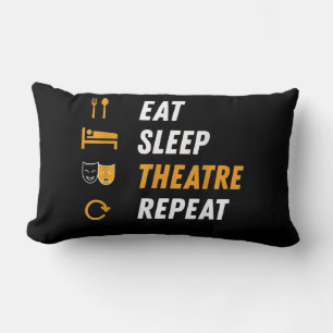 Coussin Rectangle Mangez Théâtre de sommeil Répétition - Drôle Graph