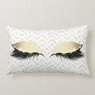 Coussin Rectangle Maquillage plus rusé blanc de parties