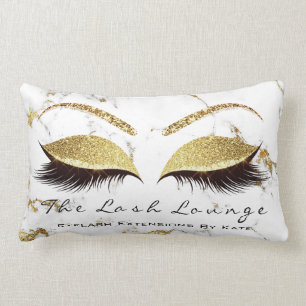 Coussin Rectangle Marbre Parties scintillant maquillage Lashes Oeil