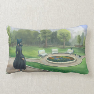 Coussin Rectangle Marche dans l'art d'imaginaire de jardin