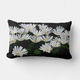 Coussin Rectangle Marguerites peintes