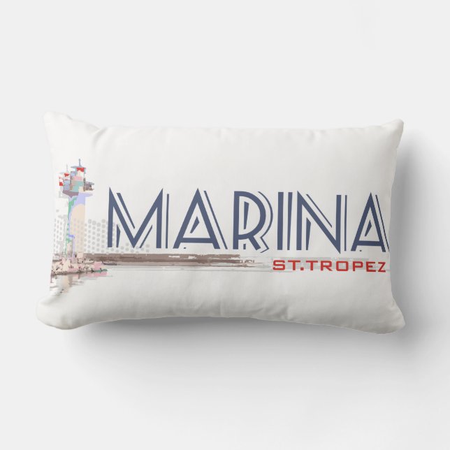 Coussin Rectangle Marina St. Tropez (Recto)