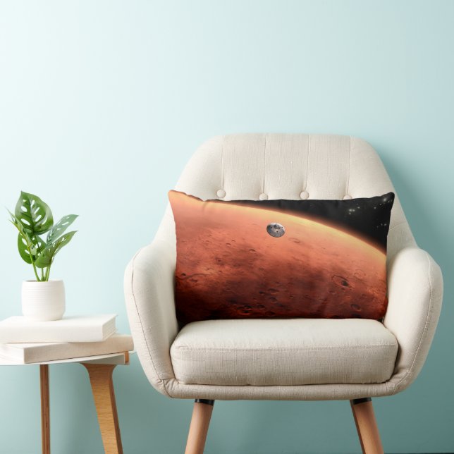 Coussin Rectangle Mars Science Laboratory approchant Mars. (Chaise)