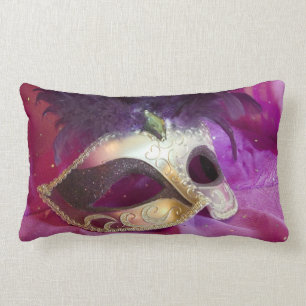 Coussin Rectangle Masque pourpre de mascarade