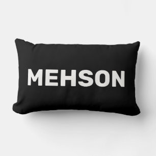 Coussin Rectangle MEHSON   Iles Vierges Slang, Noir