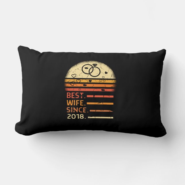 Coussin Rectangle Meilleure femme depuis 2018 la journée de la mère  (Recto)