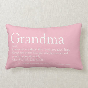 Coussin Rectangle Meilleure Mamie de tous les temps, Définition Gran