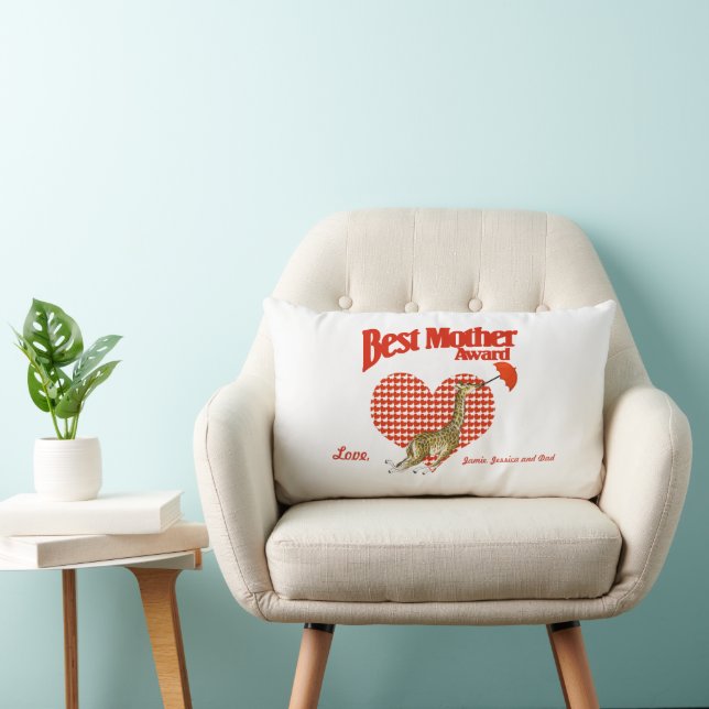 Coussin Rectangle Meilleure mère Prix Keepsaké (Chaise)