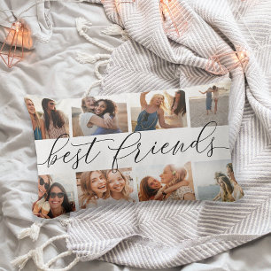 Coussin Rectangle Meilleurs amis   8 Collage photo