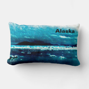 Coussin Rectangle Mer bleue froide