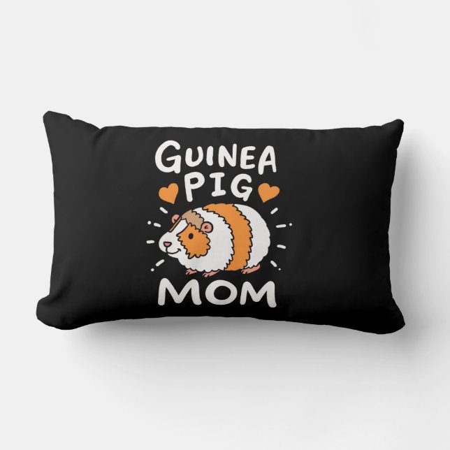 Coussin Rectangle Mère de porc de Guinée (Recto)