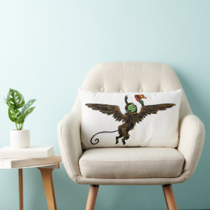 Coussin Rectangle Merveilleux sorcier d'Oz, singe volant malfaisant