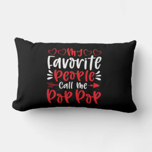 Coussin Rectangle Mes gens favoris m'appellent Poppop