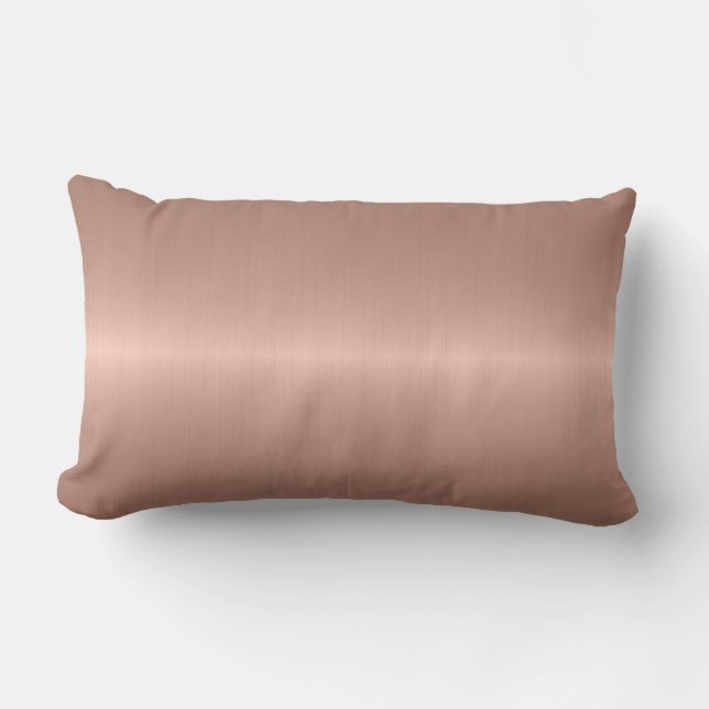 Coussin Rectangle Métal en acier inoxydable bronze (Recto)