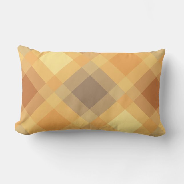 Coussin Rectangle Mi-siècle mega plaid - neutrales de la Terre (Recto)