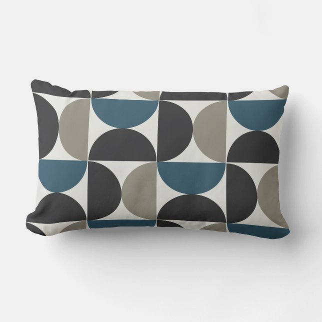 Coussin Rectangle Mi-siècle moderne gris gris gris gris gris gris (Recto)
