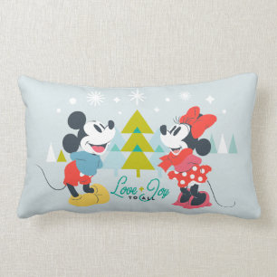 Coussin Rectangle Mickey et Minnie Amour et joie pour tous