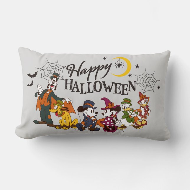 Coussin Rectangle Mickey et ses amis| Joyeux Halloween (Recto)