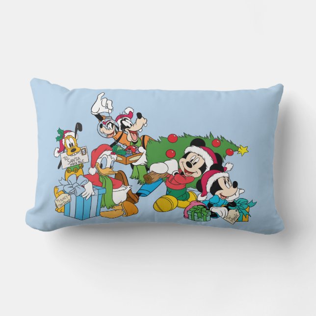 Coussin Rectangle Mickey & Friends | Prêt pour les fêtes (Recto)