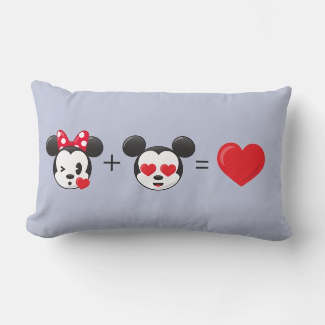 Coussin Rectangle Mickey & Minnie | En amour (Recto)