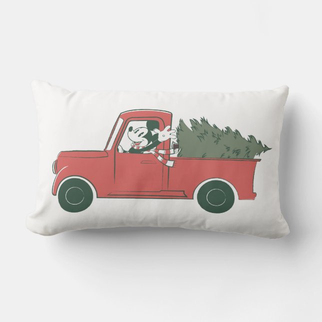 Coussin Rectangle Mickey Mouse | Accueil pour Noël (Recto)