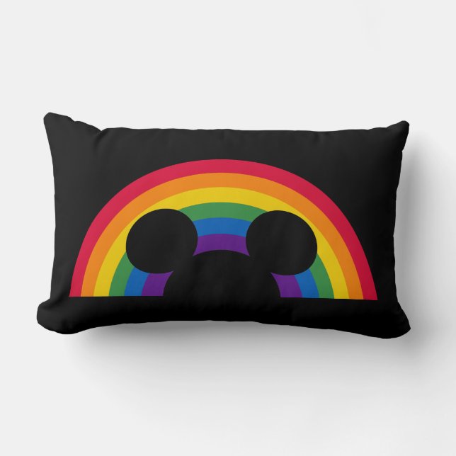 Coussin Rectangle Mickey Rainbow Cutout (Recto)
