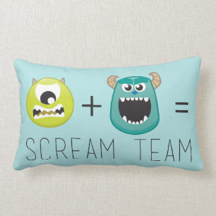 Coussin Rectangle Mike+Sulley=Équipe de cris