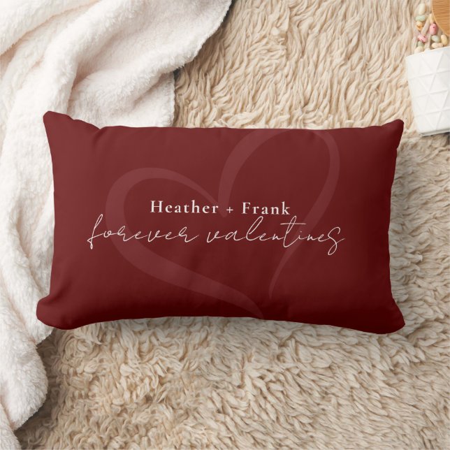 Coussin Rectangle Minimal Modern Romantic Chic Forever Valentines (Couverture)