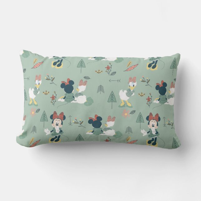 Coussin Rectangle Minnie Souris & Daisy Duck | Abandonnons le Motif (Recto)