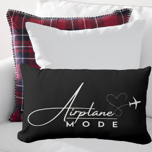 Coussin Rectangle Mode avion, Voyage, Script minimal, Aviation