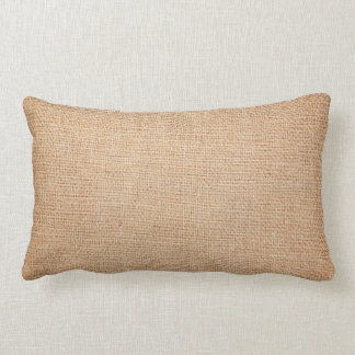 Coussin Rectangle Modèle - arrière - plan de toile de jute