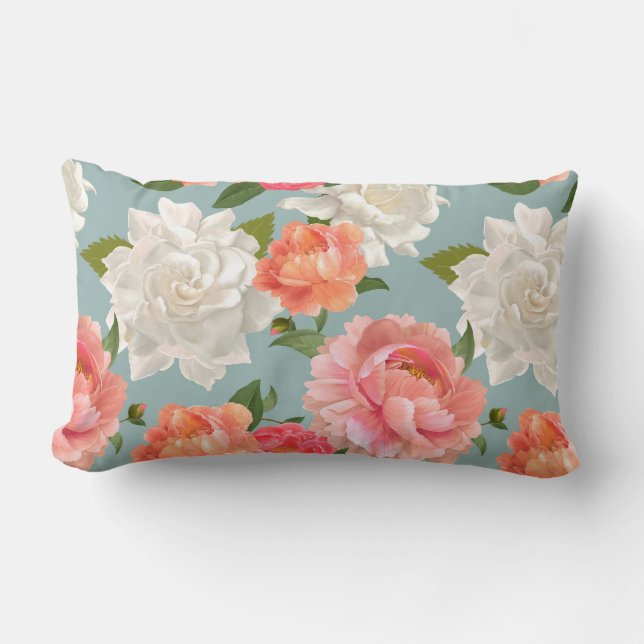 Coussin Rectangle Modèle floral (Recto)