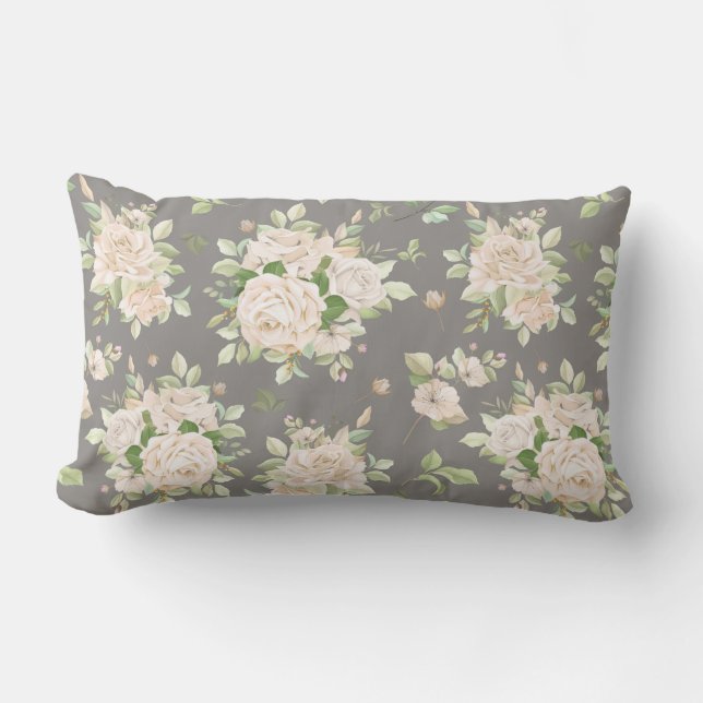Coussin Rectangle Modèle floral (Recto)