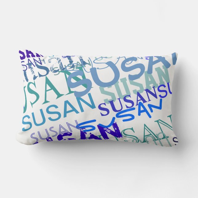 Coussin Rectangle modèle votre nom (Recto)