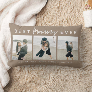 Coussin Rectangle Modern Custom Best Mommy Ever | 3 Photo