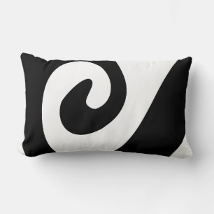 Coussin Rectangle Moderne biologique Abstrait ondulé