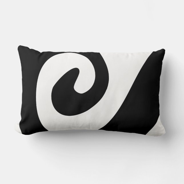 Coussin Rectangle Moderne biologique Abstrait ondulé (Recto)