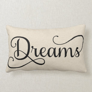 Coussin Rectangle Moitié des rêves des rêves doux