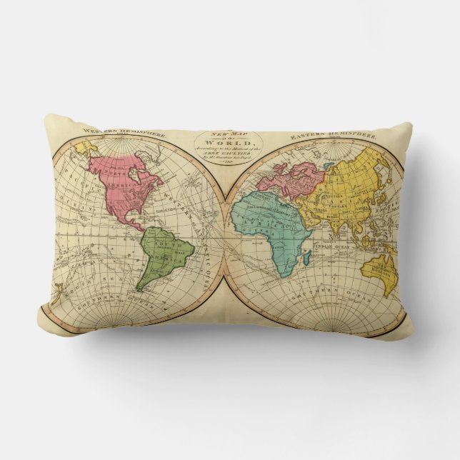 Coussin Rectangle Monde 3 (Recto)