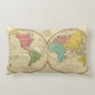 Coussin Rectangle Monde 3