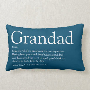 Coussin Rectangle Mondes Meilleur jamais Grand-Père, Grand Définitio