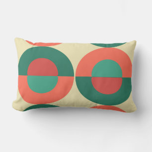 Coussin Rectangle Monnaie De Corail Moderne Du Milieu Du Siècle