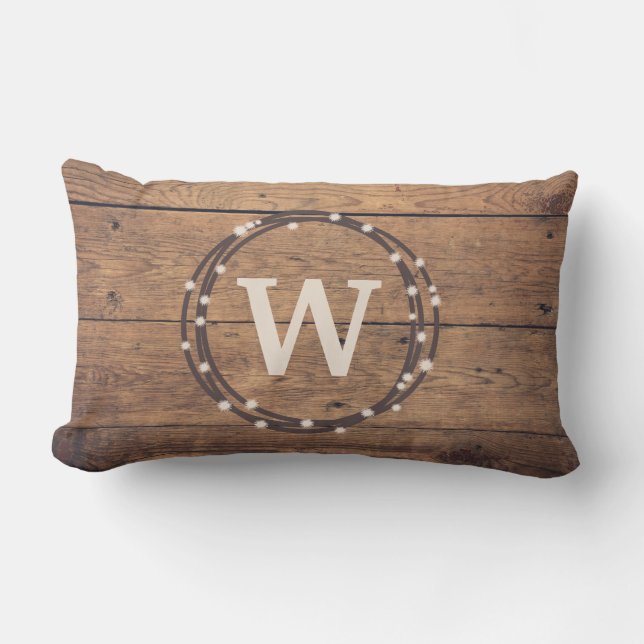 Coussin Rectangle Monogram design (Recto)