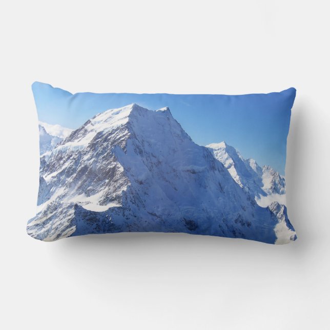 Coussin Rectangle Mont Cook (Aoraki) Peak, Nouvelle-Zélande (Recto)