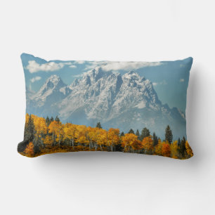 Coussin Rectangle Montagnes grandes de Teton en automne
