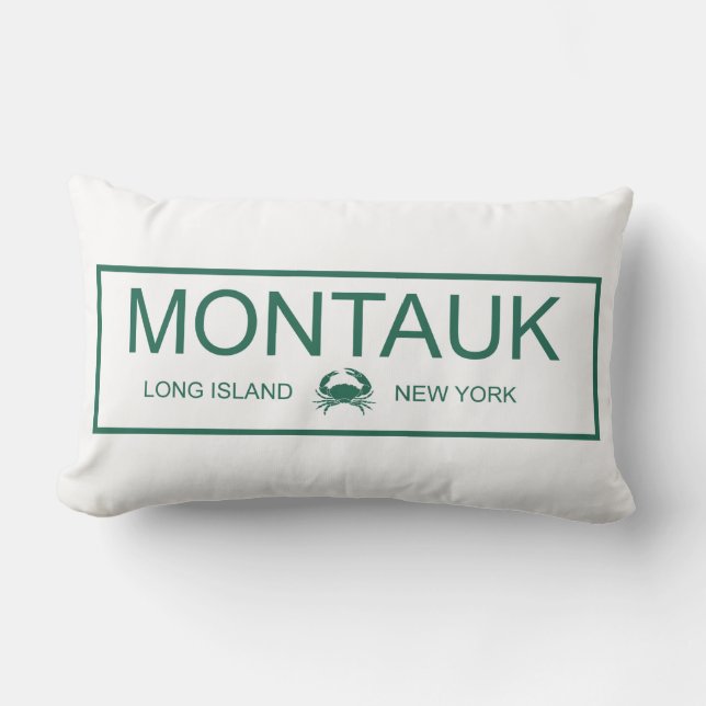 Coussin Rectangle Montauk, Long Island, New York (Recto)
