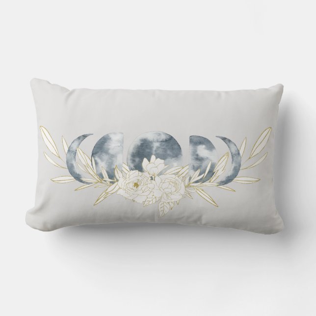 Coussin Rectangle Moon Magic Moon Phase & Floral Moon (Recto)