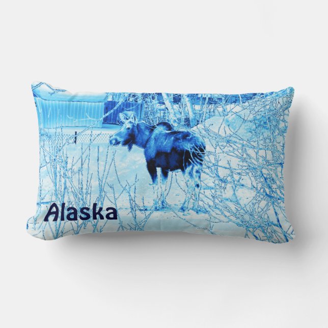 Coussin Rectangle Moose urbaine (Recto)